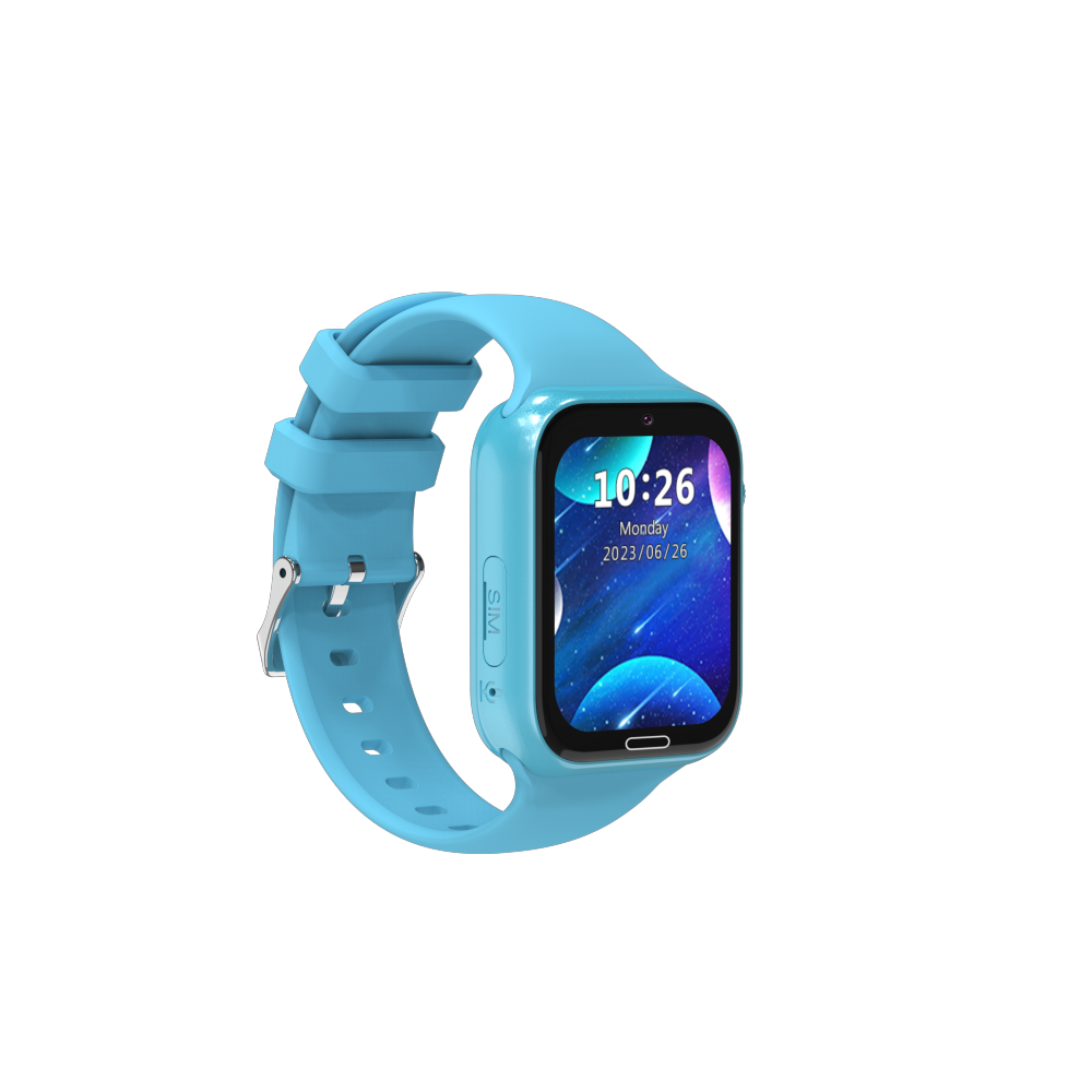 Touch New IP67 Kids Smart Watch 4G/5G/3G iOS Compatible Remote Control Answer Call SOS GPS Navigation Calendar Silica Gel Band